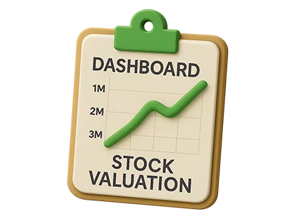Dashboard สรุปมูลค่าสินค้าคงเหลือ