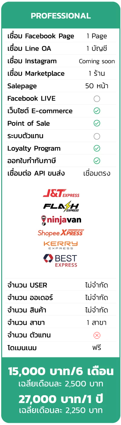 แพ็คเกจ Profession